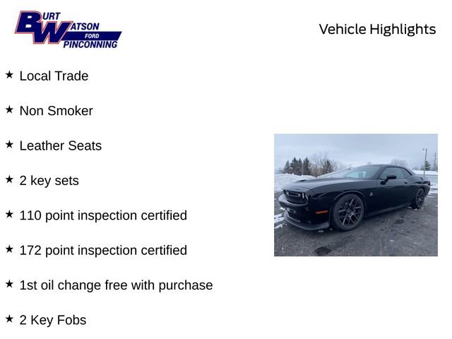 Used 2017 Dodge Challenger R/T Scat Pack w/ Leather Interior Group image 10