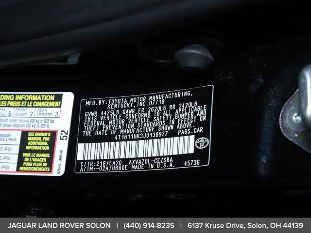 Used 2018 Toyota Camry SE w/ Moonroof Package FWD image 45