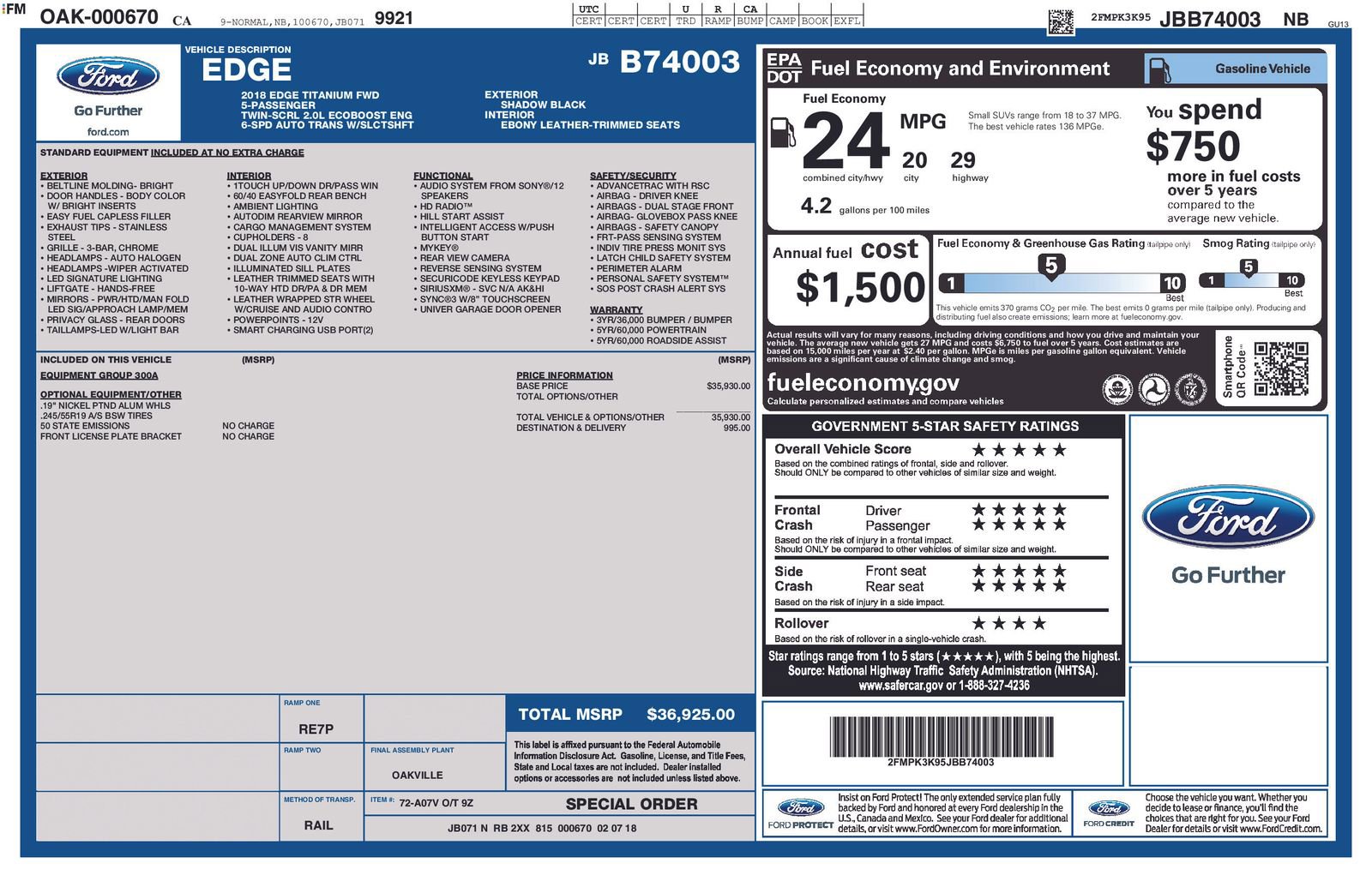 Used 2018 Ford Edge Titanium image 4