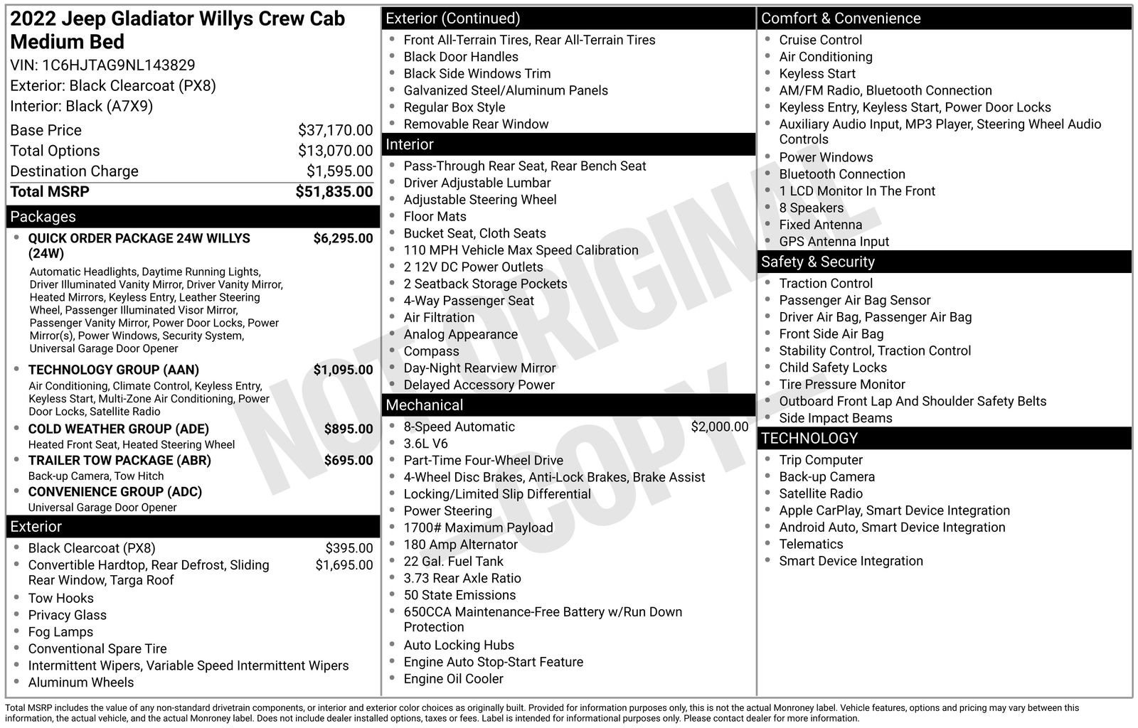 Used 2022 Jeep Gladiator Willys image 19