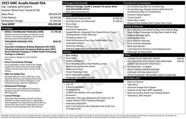 Certified 2023 GMC Acadia Denali w/ Denali Technology Package AWD/4WD image 46