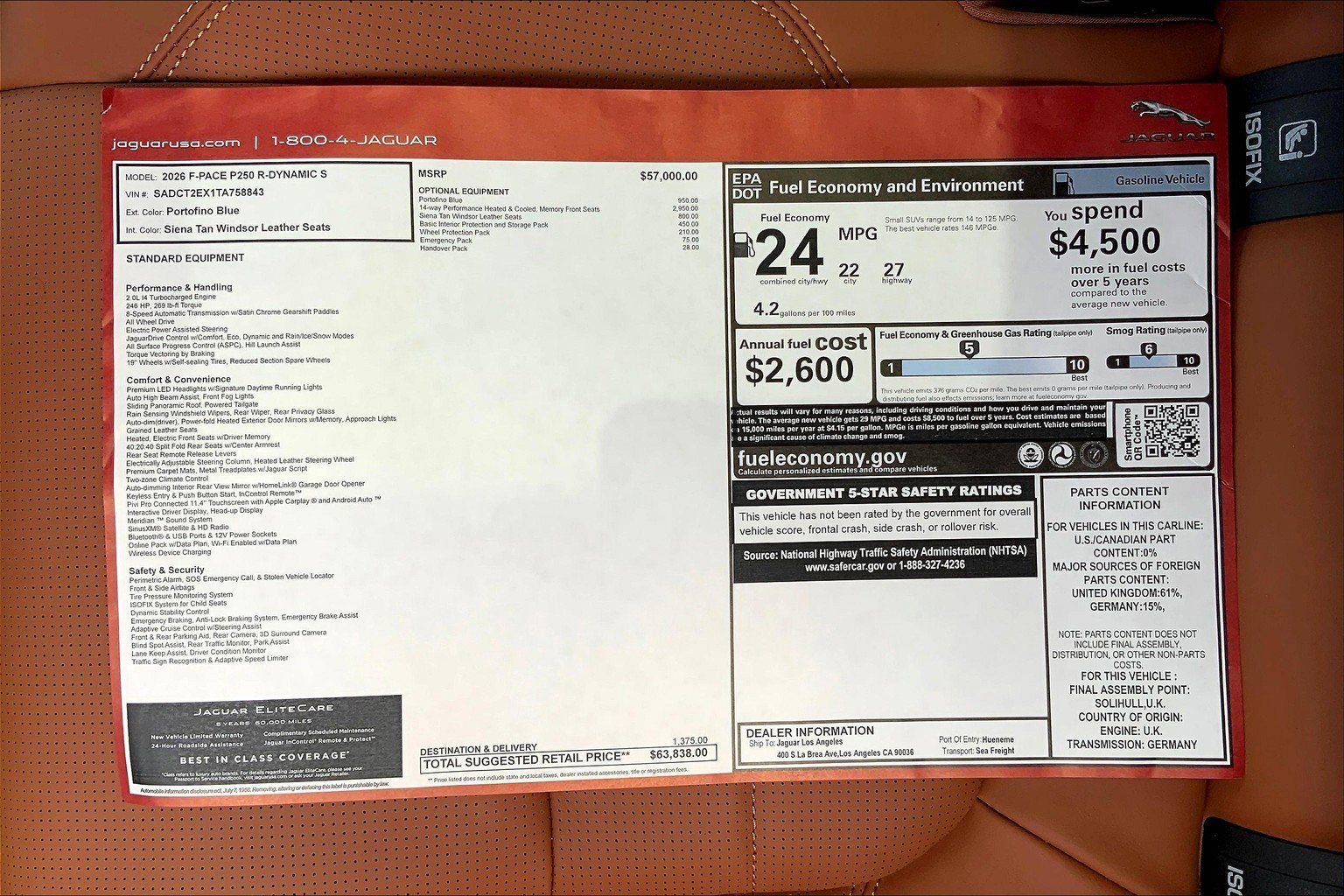 New 2026 Jaguar F-PACE R-Dynamic S image 11