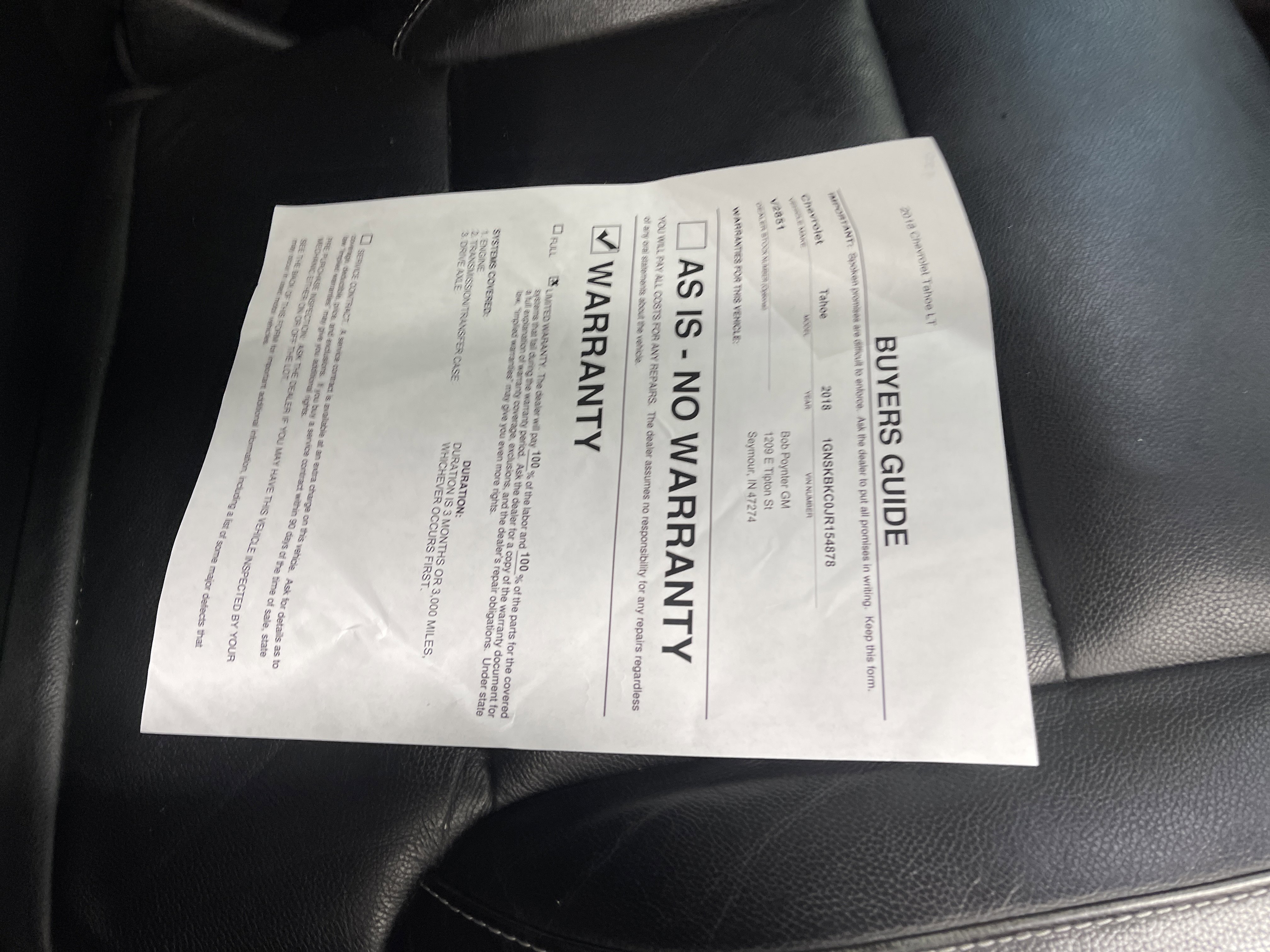 Used 2018 Chevrolet Tahoe LT w/ Luxury Package image 27