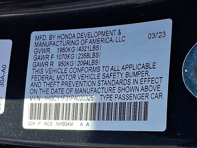Certified 2023 Honda Accord EX image 24