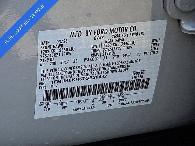 Used 2026 Ford Explorer ST-Line w/ ST-Line Street Pack AWD/4WD image 14