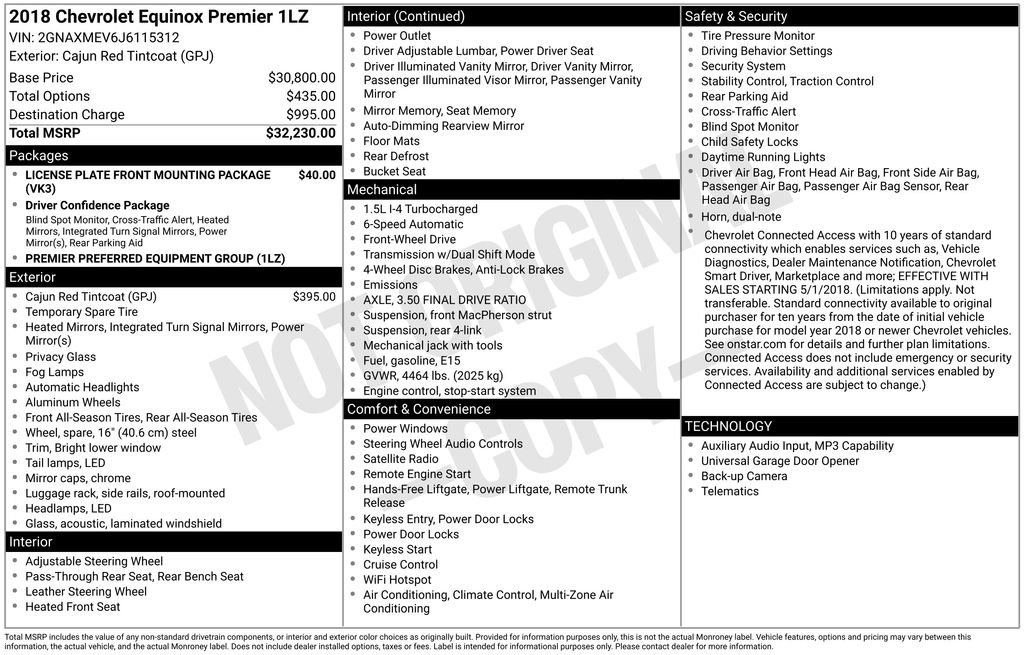 Used 2018 Chevrolet Equinox Premier FWD image 4
