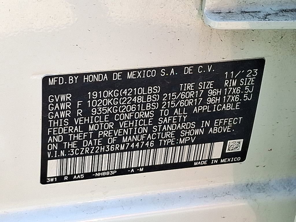 Certified 2024 Honda HR-V LX image 27