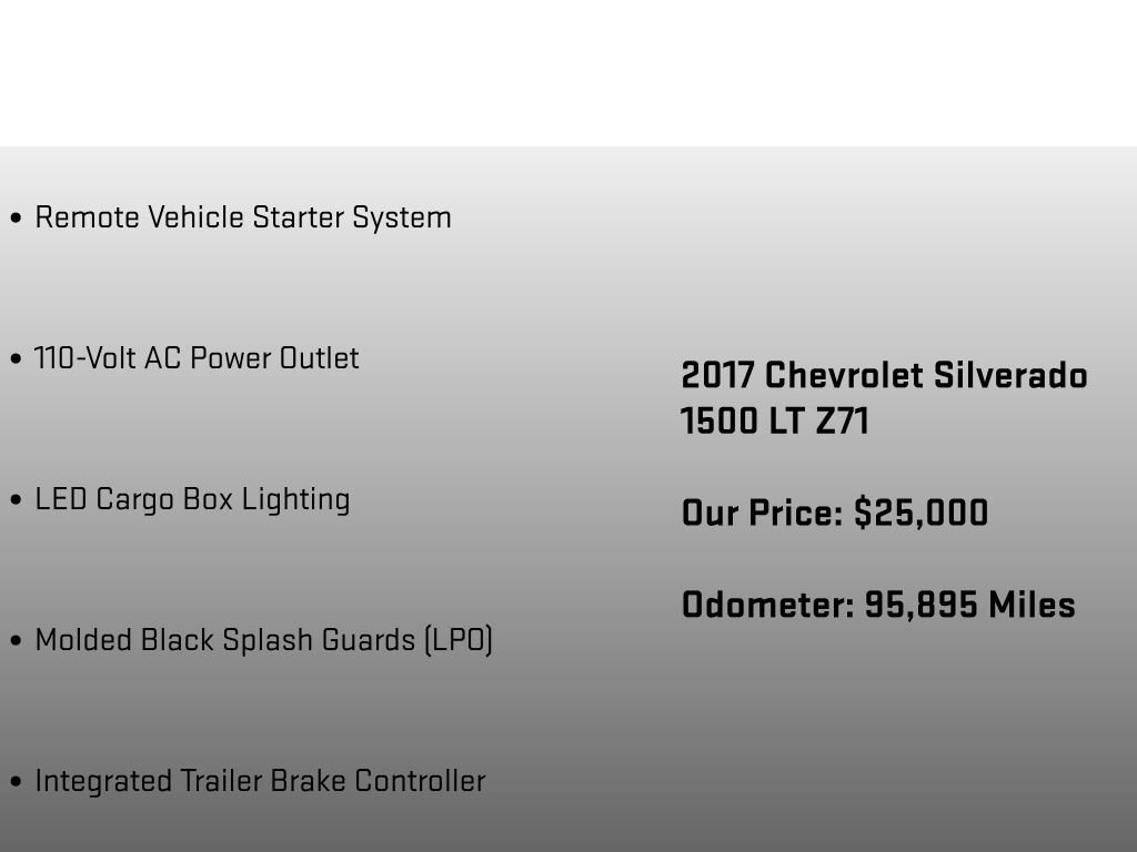 Used 2017 Chevrolet Silverado 1500 LT w/ All Star Edition AWD/4WD image 18