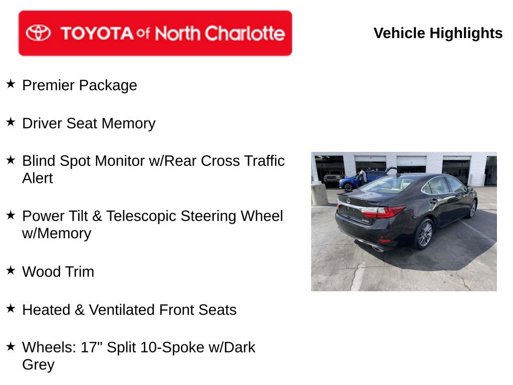 Used 2018 Lexus ES 350 w/ Premier Package image 5