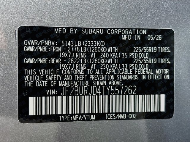 New 2026 Subaru Outback Touring XT AWD/4WD image 33