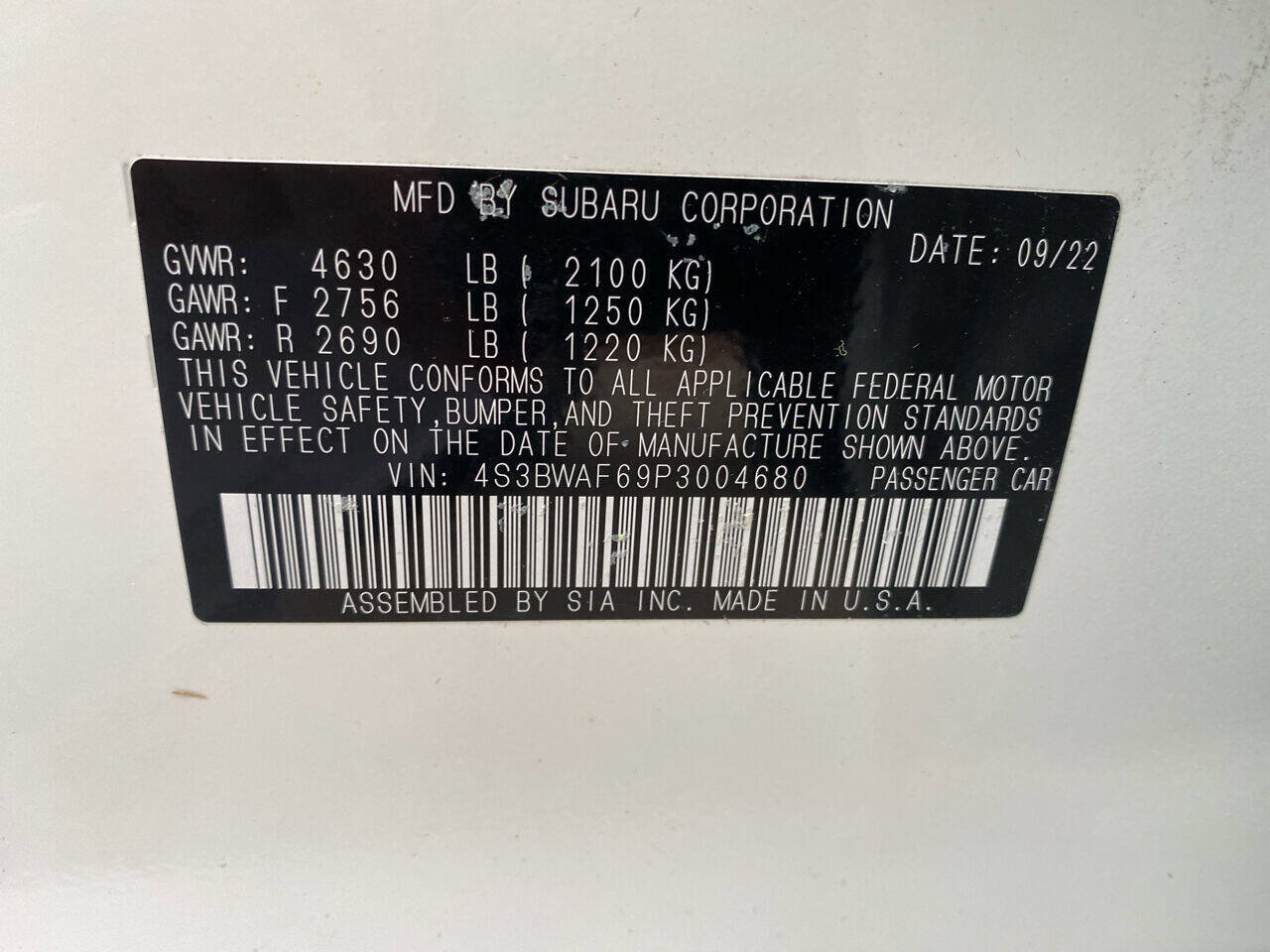 Used 2023 Subaru Legacy Premium image 11