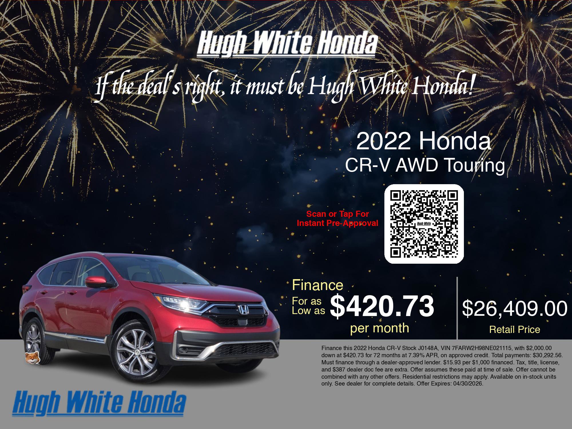 Used 2022 Honda CR-V Touring image 3