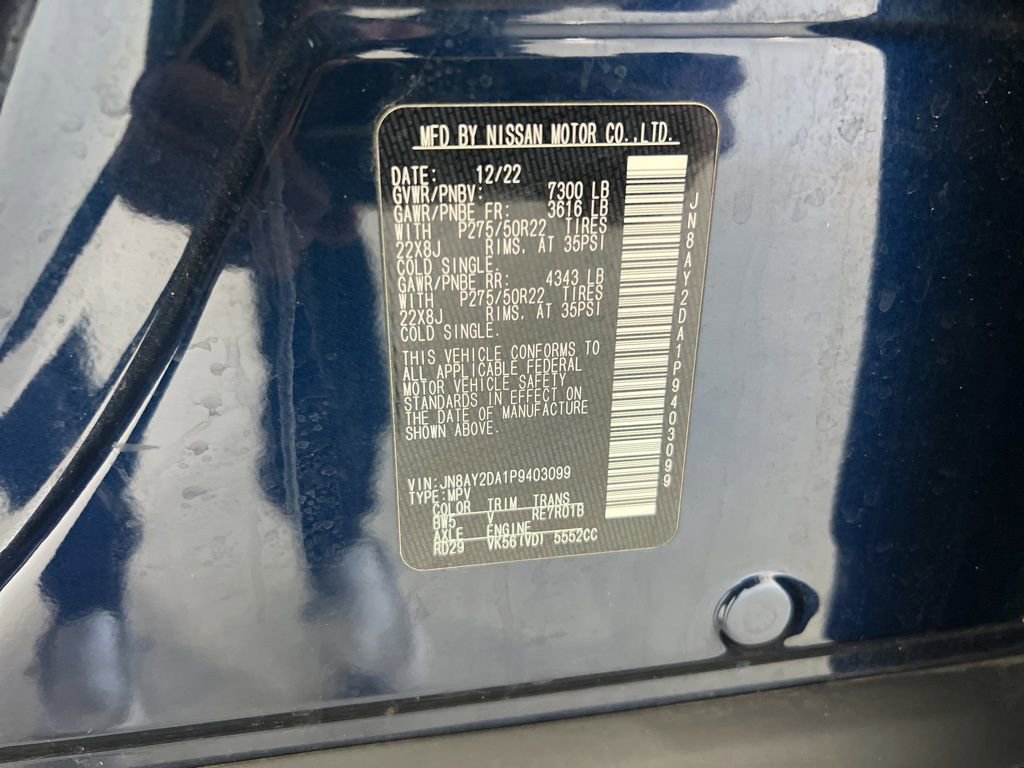 Used 2023 Nissan Armada Platinum w/ Captain's Chairs Package image 30