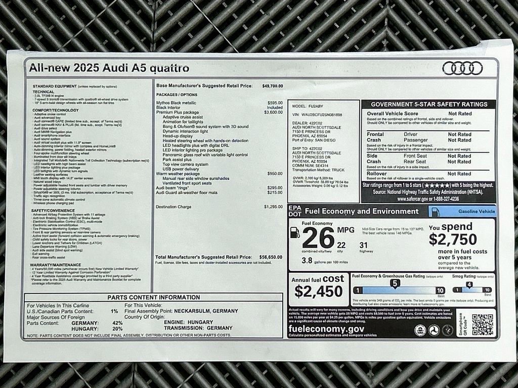 Used 2025 Audi A5 2.0T Premium Plus image 10
