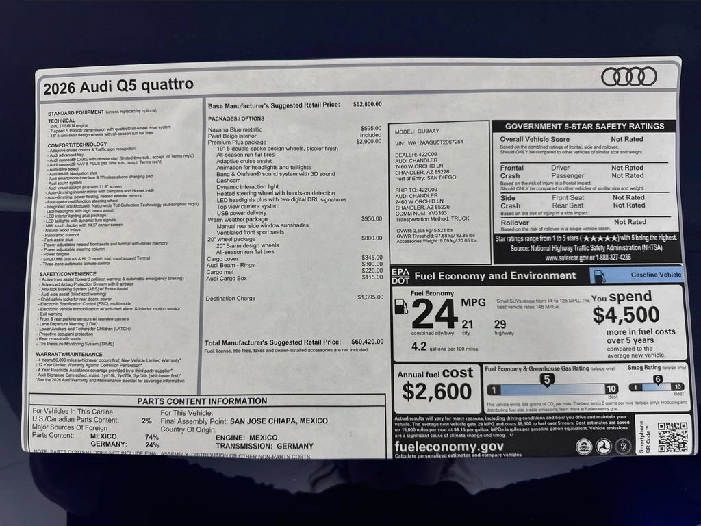 New 2026 Audi Q5 Premium AWD/4WD image 9