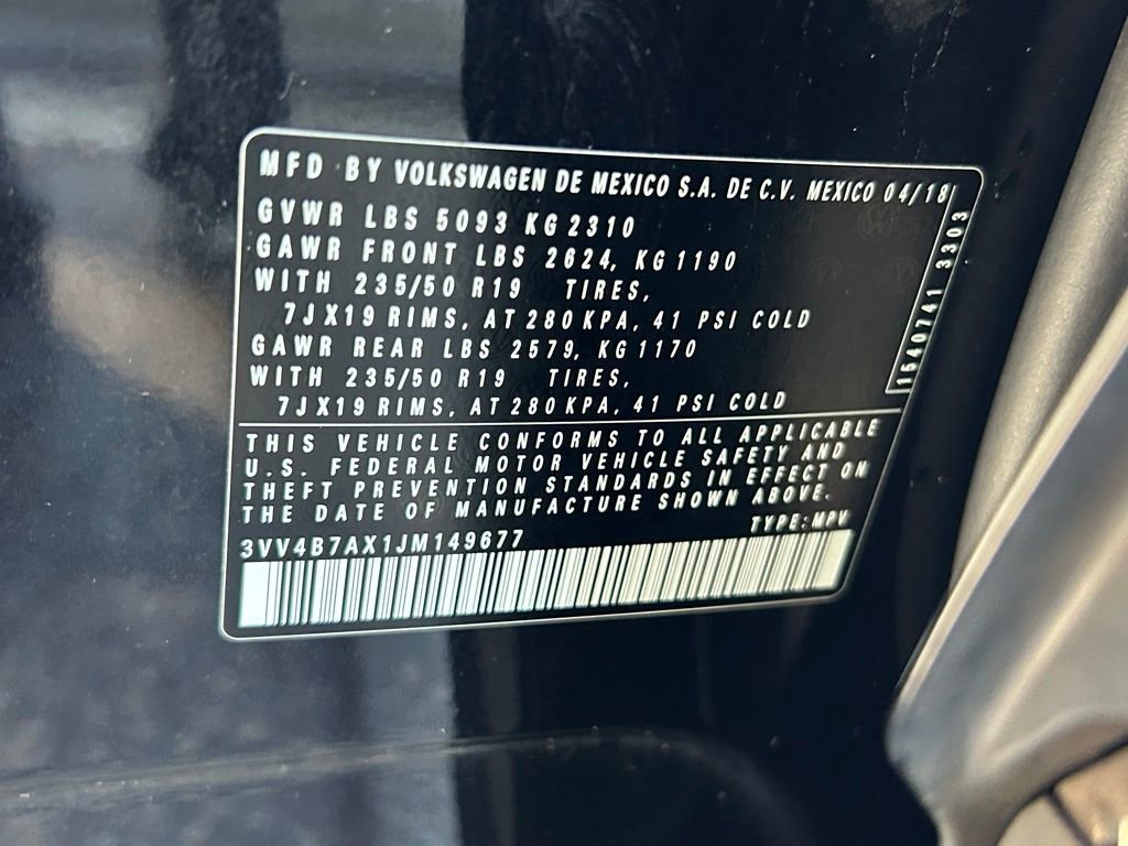 Used 2018 Volkswagen Tiguan SEL Premium image 59