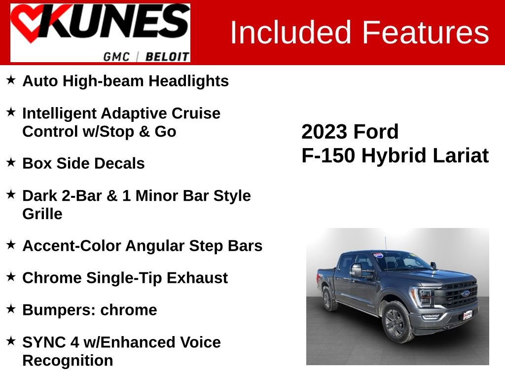 Used 2023 Ford F150 Lariat w/ Equipment Group 502A High AWD/4WD image 3