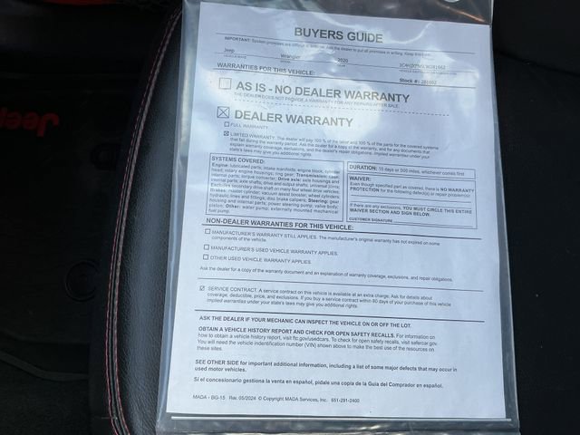 Used 2020 Jeep Wrangler Unlimited Rubicon image 48