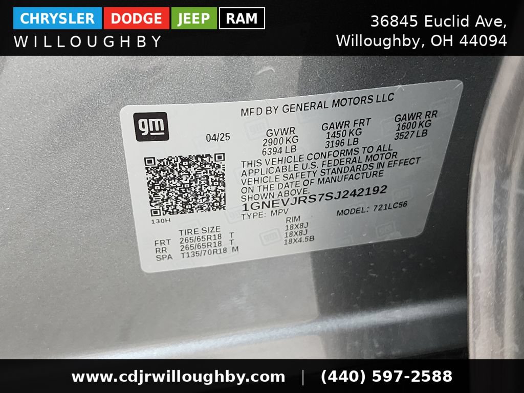 Used 2025 Chevrolet Traverse Z71 AWD/4WD image 45