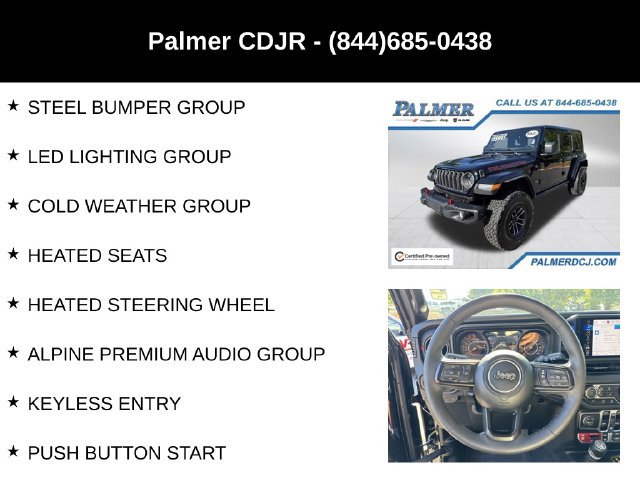 Certified 2025 Jeep Wrangler Unlimited Rubicon AWD/4WD image 12