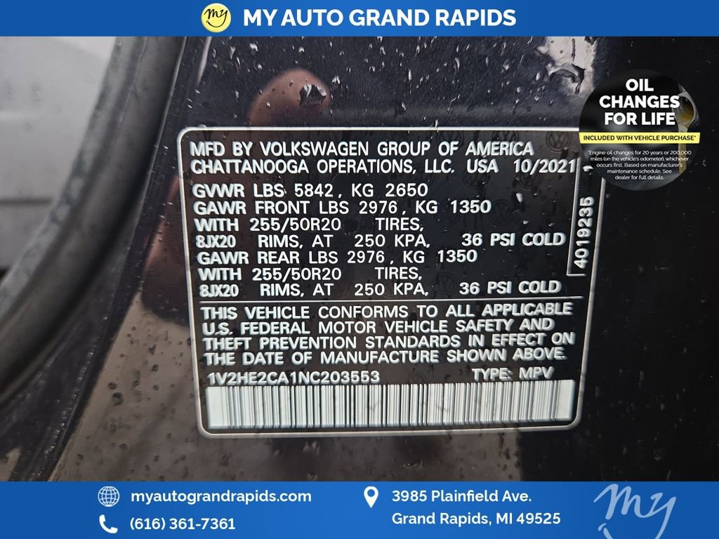 Used 2022 Volkswagen Atlas Cross Sport SE image 80