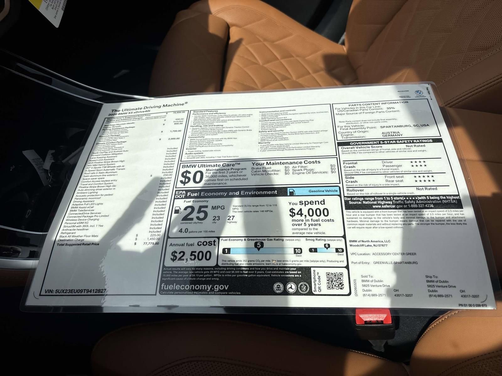 New 2026 BMW X5 xDrive40i image 44