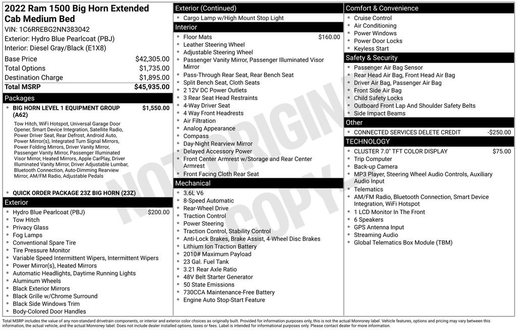 Used 2022 RAM 1500 Big Horn RWD image 6