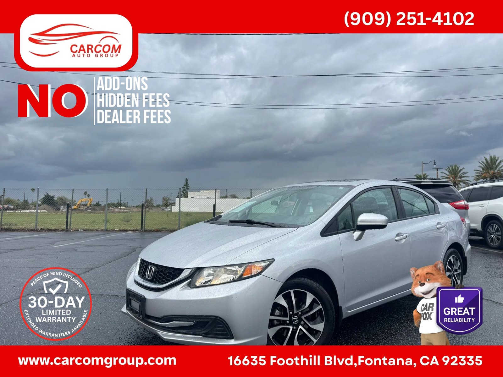 Used 2015 Honda Civic EX