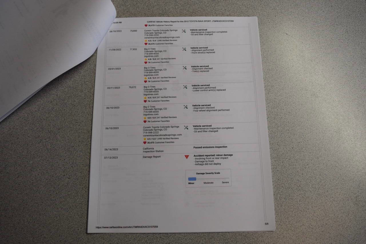 Used 2012 Toyota RAV4 Sport w/ Premium Pkg AWD/4WD image 90