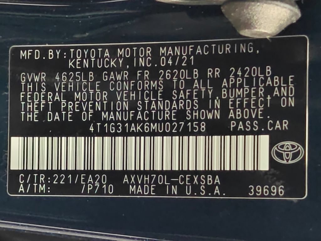 Used 2021 Toyota Camry SE FWD image 47