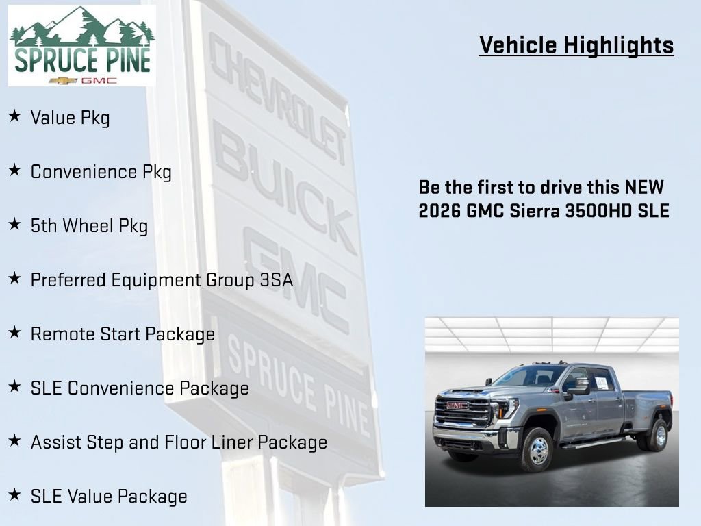 New 2026 GMC Sierra 3500 SLE w/ SLE Value Package image 5