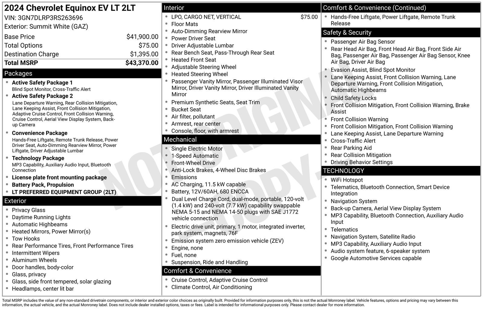 Used 2024 Chevrolet Equinox EV LT FWD image 2