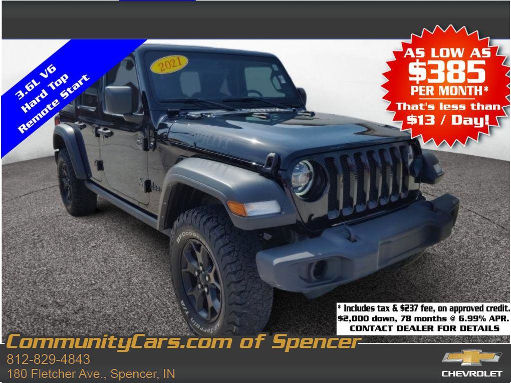 Used 2021 Jeep Wrangler Unlimited Sport AWD/4WD image 1