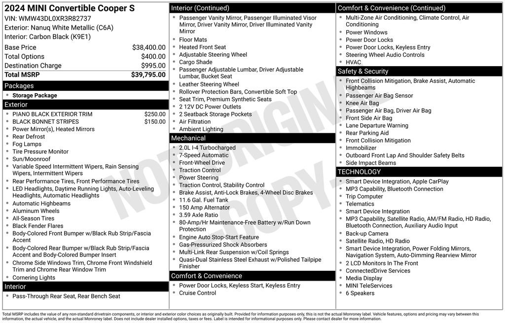 Used 2024 MINI Cooper S FWD image 1