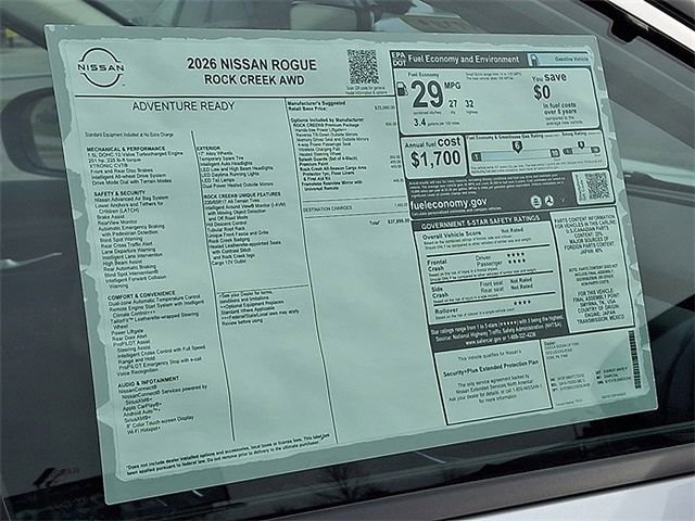 New 2026 Nissan Rogue SV w/ Rock Creek Premium Package image 28