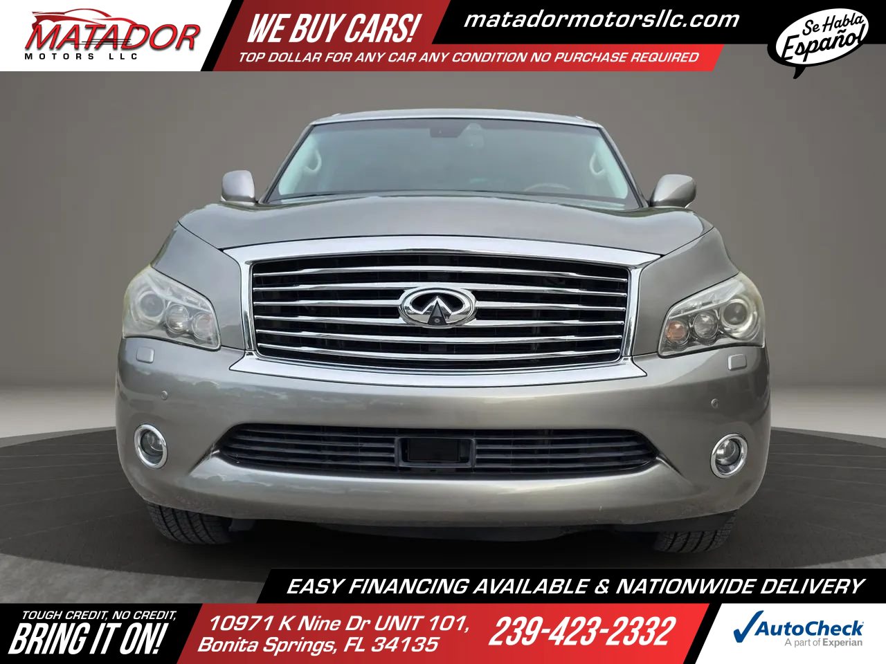 Used 2011 INFINITI QX56 4WD w/ Deluxe Touring Pkg image 2