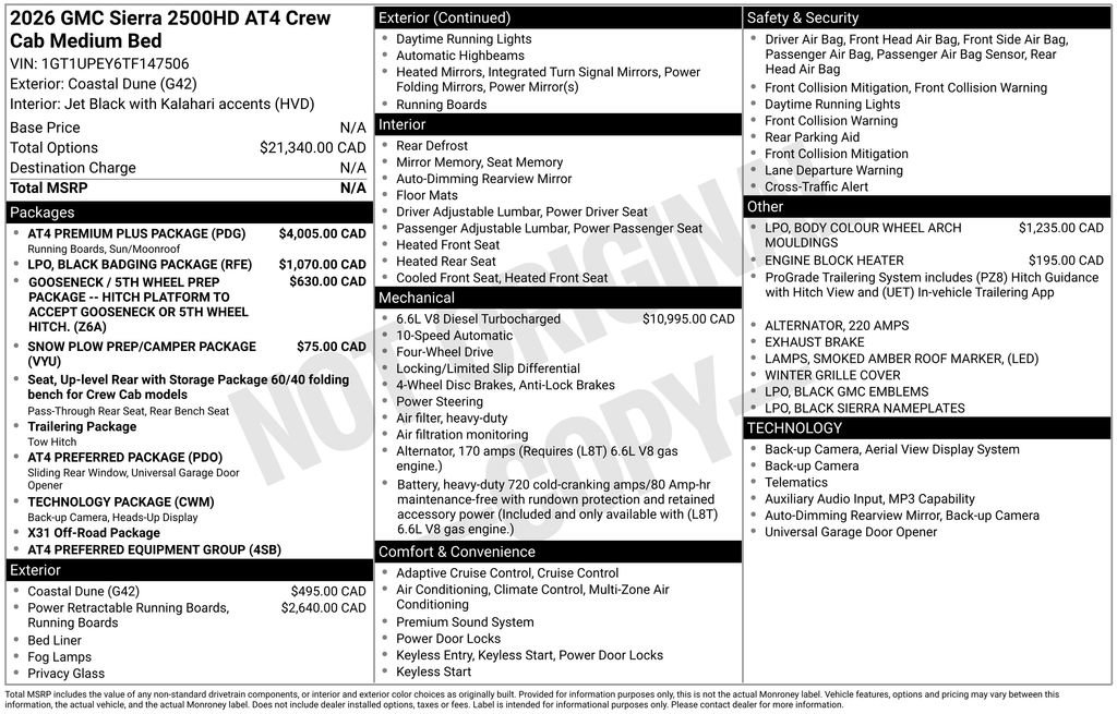 Used 2026 GMC Sierra 2500 AT4 w/ AT4 Premium Plus Package AWD/4WD image 28