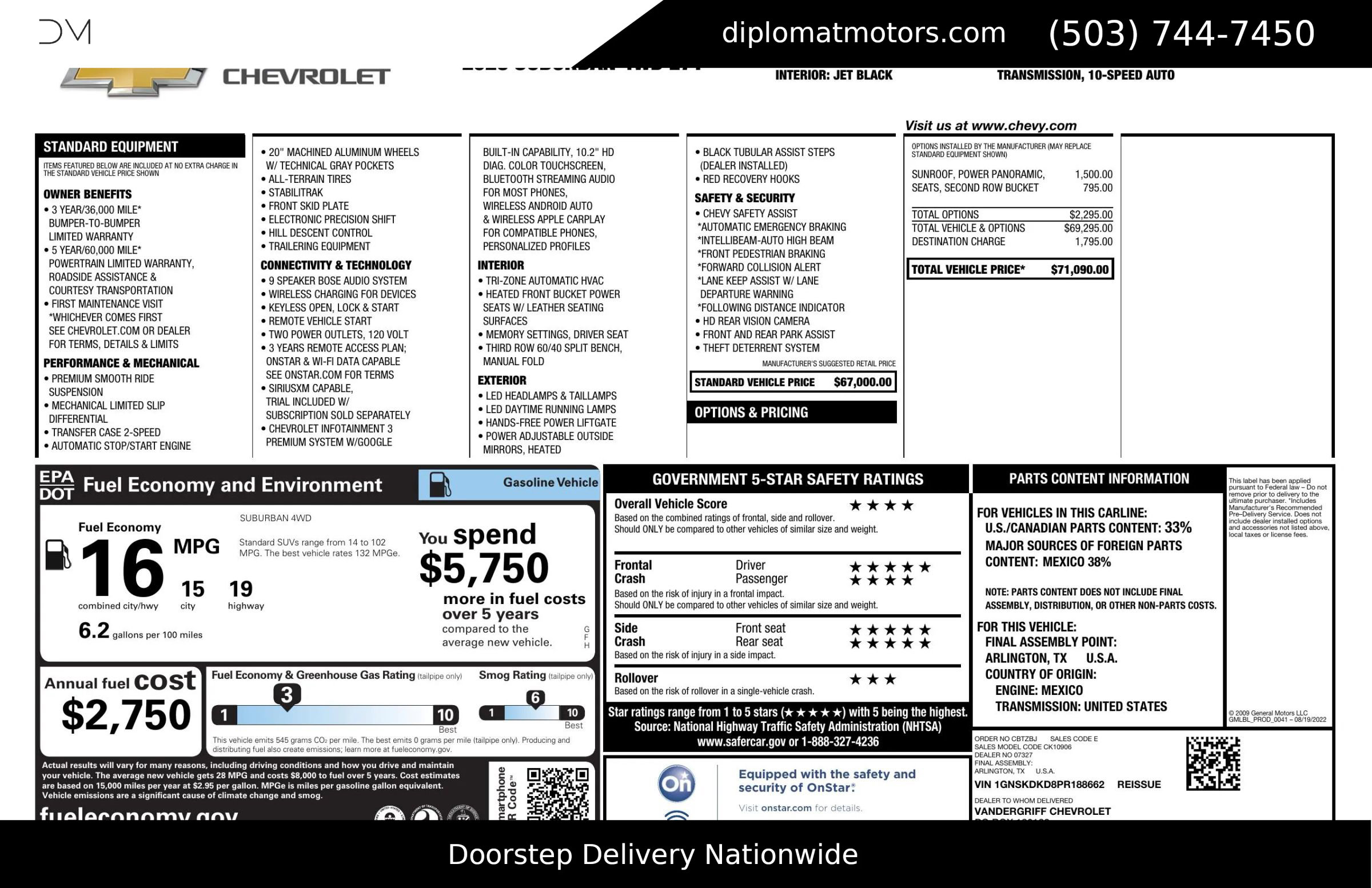 Used 2023 Chevrolet Suburban Z71 image 2