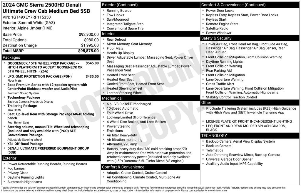 Used 2024 GMC Sierra 2500 Denali Ultimate image 47