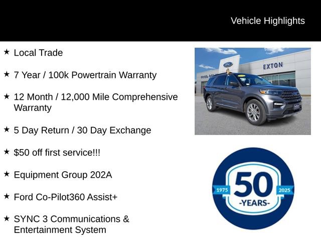 Used 2022 Ford Explorer XLT w/ Equipment Group 202A AWD/4WD image 7