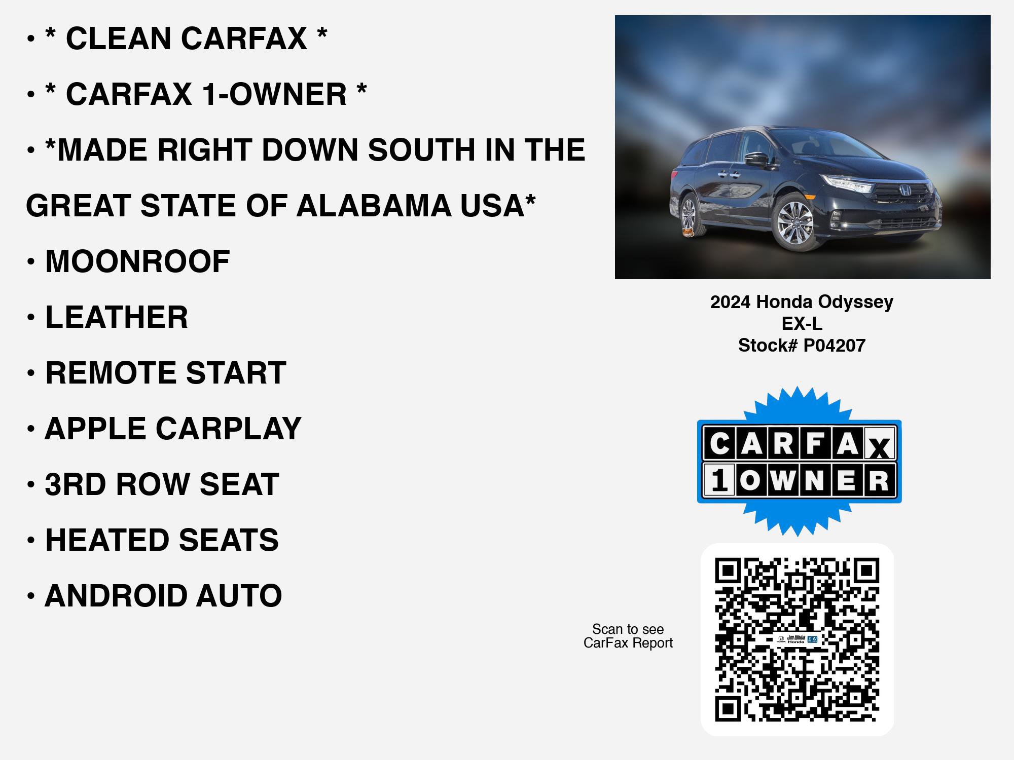 Certified 2024 Honda Odyssey EX-L image 7