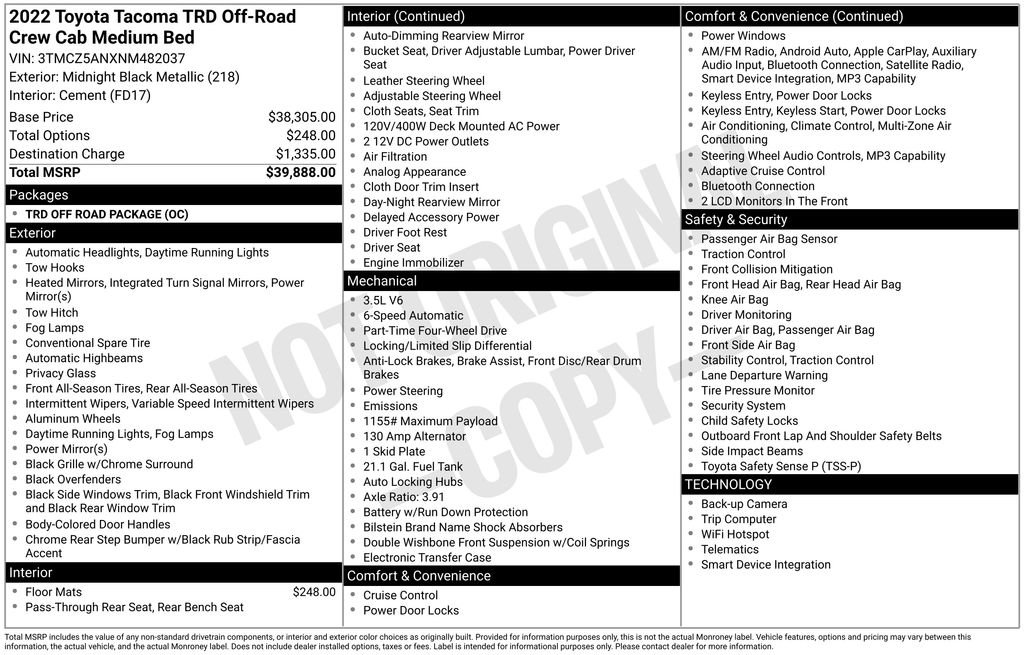 Used 2022 Toyota Tacoma TRD Off-Road image 31