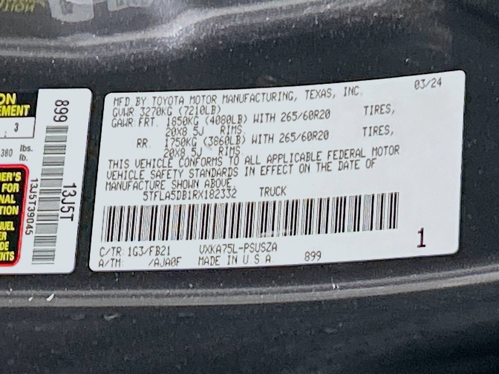 Used 2024 Toyota Tundra SR5 AWD/4WD image 28
