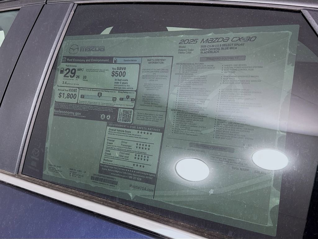 New 2025 MAZDA CX-30 AWD 2.5 S w/ Select Sport Pkg image 12