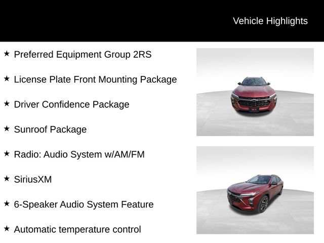 Certified 2024 Chevrolet Trax RS w/ Sunroof Package FWD image 13
