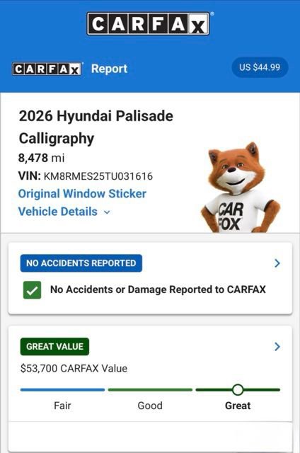 Used 2026 Hyundai Palisade Calligraphy AWD/4WD image 5