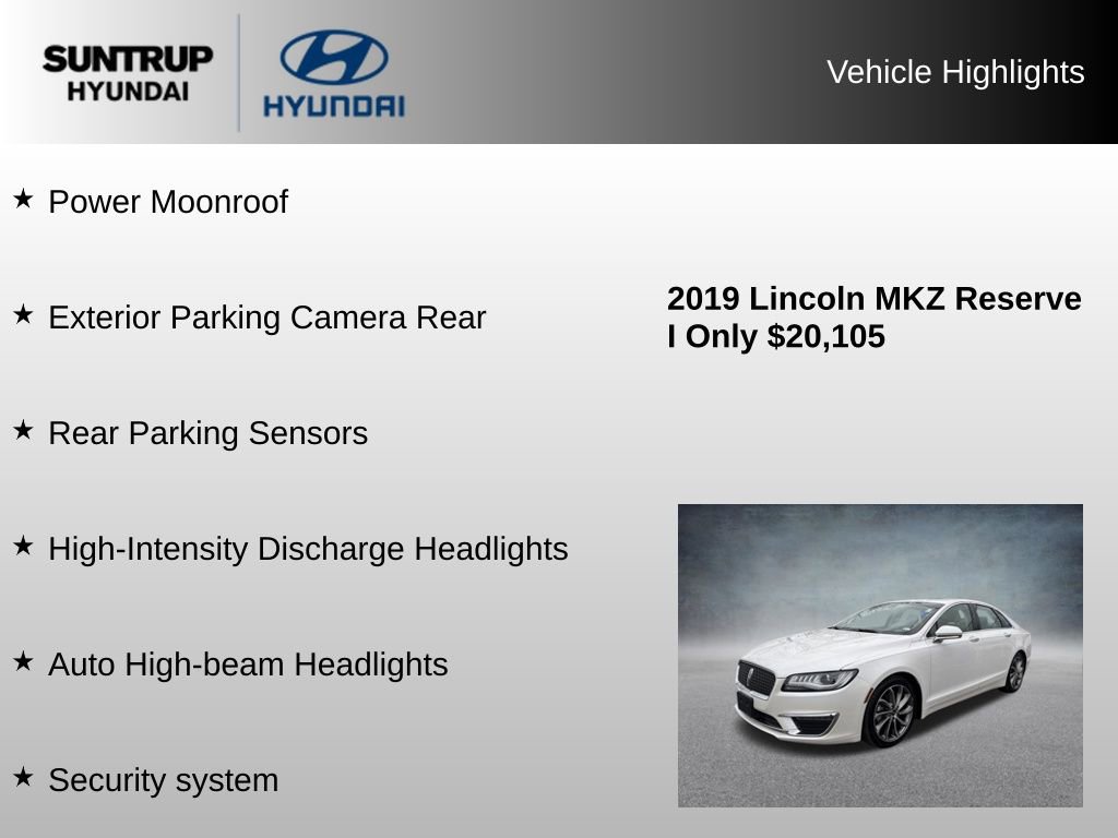 Used 2019 Lincoln MKZ Reserve w/ Reserve Plus Package image 16