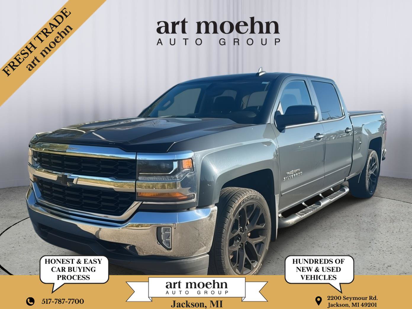 Used 2017 Chevrolet Silverado 1500 LT w/ LPO, Black Pack AWD/4WD image 1