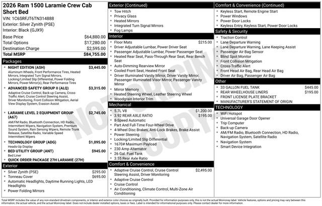 New 2026 RAM 1500 Laramie w/ Night Edition image 37