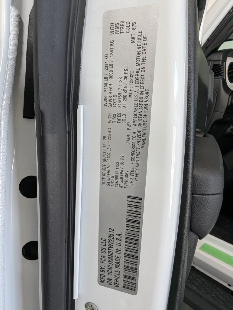 New 2026 Jeep Wrangler Sport AWD/4WD image 29